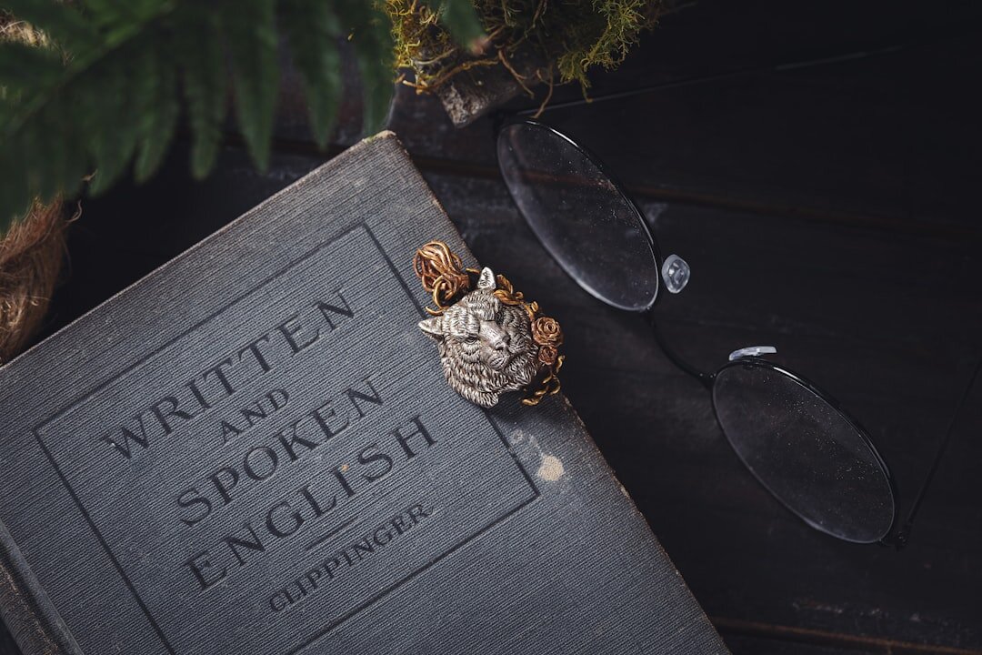 book with magnifying glass